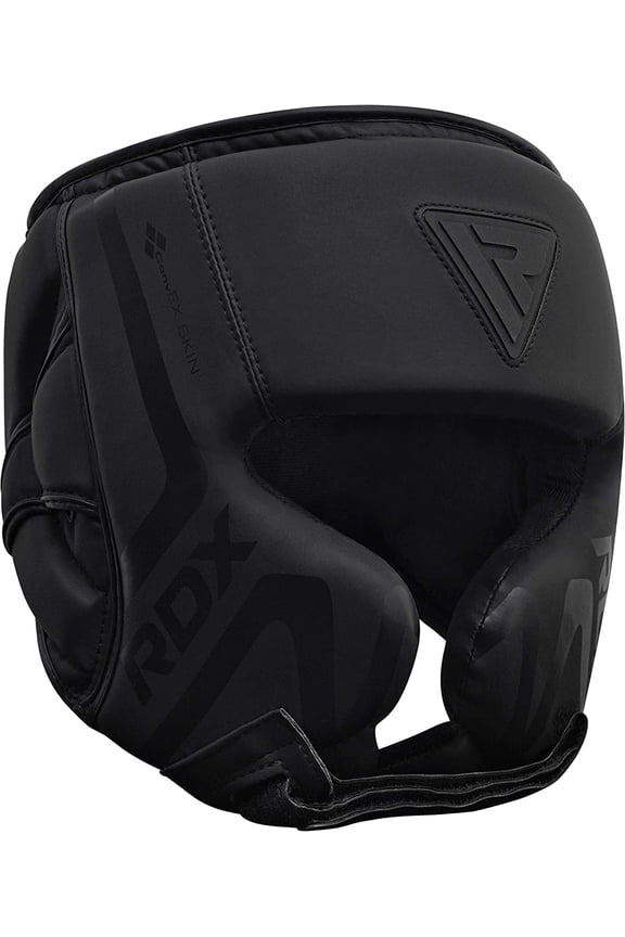 Headgear for Boxing, Training, Grappling, Muay Thai, Padded Head Protector, Black, L