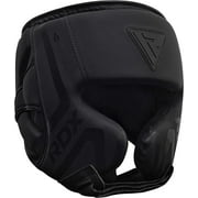 RDX Headgear for Boxing, Training, Grappling, Muay Thai, Padded Head Protector, Black, XL