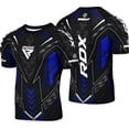 thumbnail image 1 of RDX IMMAF Approved Half Sleeves Compression T-Shirt, Flexible Men Shirt for Competition Level and Training Sessions, Athletic Fit Breathable Top for MMA Muay Thai Kickboxing Sparring and Grappling, 1 of 6