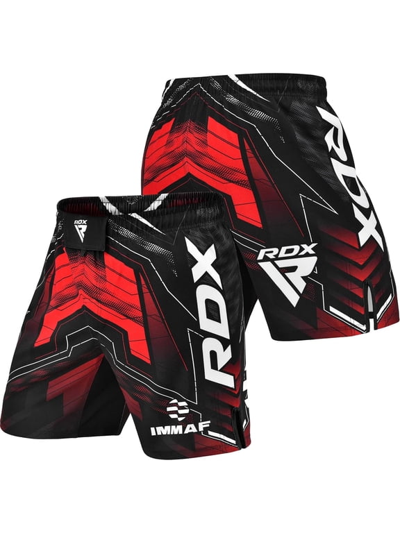IMMAF Approved MMA Shorts, Side Slits Design Suitable for MMA Boxing, Muay Thai, Kickboxing Gym Workout