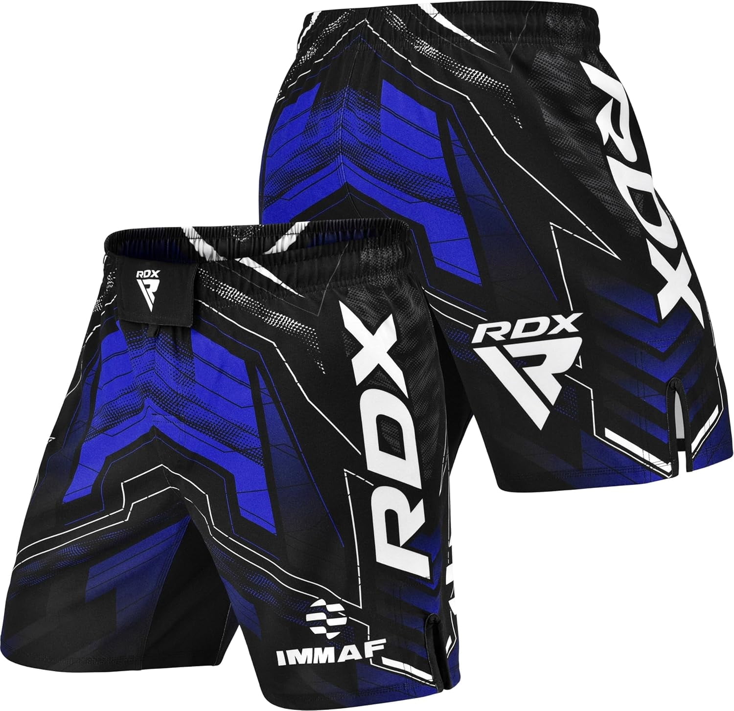 RDX Gants De Sparring IMMAF Approuvés - Gants Hybrides MMA Muay Thai, Paume Ouverte, Protection Professionnelle