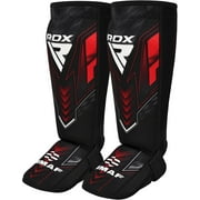 RDX IMMAF Approved Shin Guards, Competition Level Neoprene Shin Pads for Sparring and Grappling, MMA Muay Thai Kickboxing Training, Professional Shin Insteps Protection, Men Women