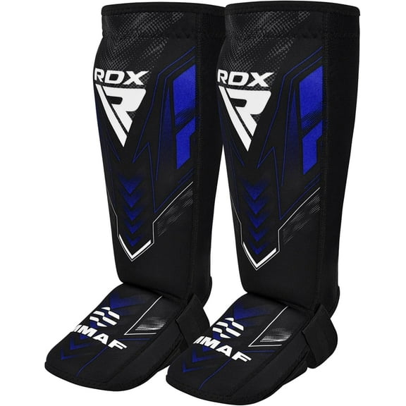 RDX IMMAF Approved Shin Guards, Competition Level Neoprene Shin Pads for Sparring and Grappling, MMA Muay Thai Kickboxing Training, Professional Shin Insteps Protection, Men Women