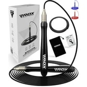 RDX Jump Rope Non Slip Aluminum Handles, 10.3FT Tangle-Free 2 Adjustable Steel Cables Speed Rope, Fitness Exercise Weight Loss