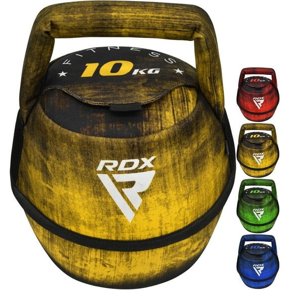 RDX Comfort Grip Kettlebell, Yellow, 10 kg