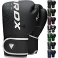 thumbnail image 1 of RDX Kids Boxing Gloves, Muay Thai Boxing Gloves for Kids, Maya Hide Leather Sparring Combat Gloves, KARA Patent Training Mitt, MMA, White,6oz, 1 of 6