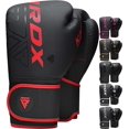 RDX Maya Hide Ensemble De Gants De Boxe Et Gants De Boxe Pour Enfants En Cuir Kara Junior Crochet Et Jab Incurves Gants De Frappe Pour Mma Muay Thai Kickboxing Arts Martiaux Bouclier De Frappe
