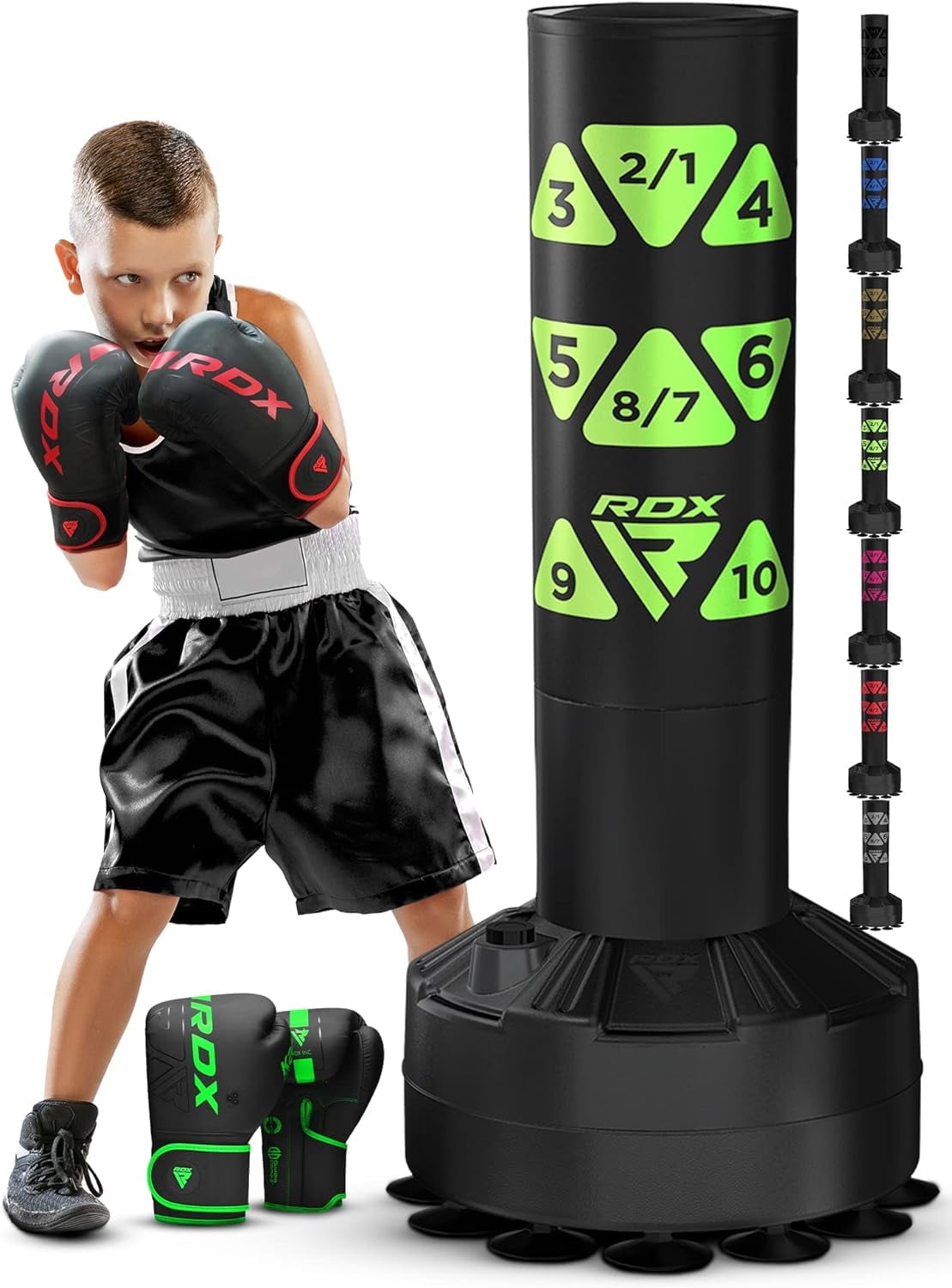RDX Kids Free Standing Punching Bag with Gloves, 4FT Heavy Duty Junior