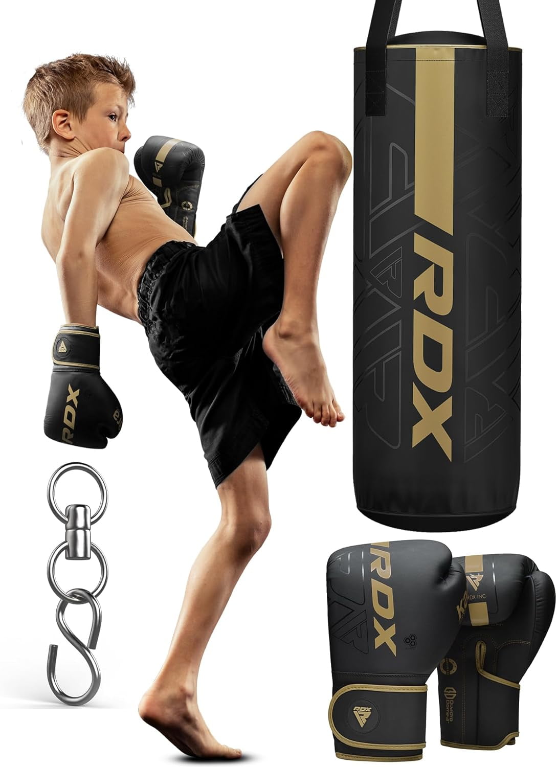 RDX Kids Punching Bag 2FT with Punch Gloves, Kara Heavy Filled Boxing