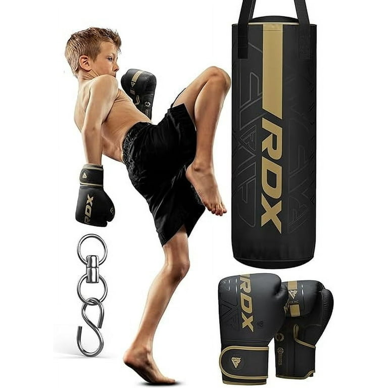 RDX Youth 2ft Punching Bag Kit with Gloves, Non Tear Training Bag