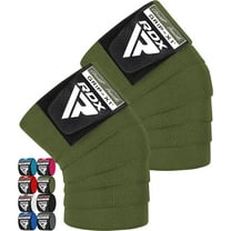 RDX Knee Wraps Weightlifting, 78" Elasticated Straps for Gym Workout Fitness Squats Powerlifting Leg Press