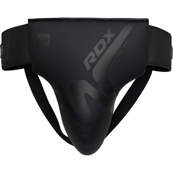 RDX, Leather Abdo Gear, Jockstrap Abdominal Protector, Groin Guard, Black, M