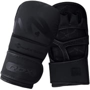 RDX MMA Hybrid Sparring Gloves, Maya Hide Leather, Ventilated Open Palm, Padded Mitts for Kickboxing, Muay Thai, Bag & Pad Training for Men, XX-Large