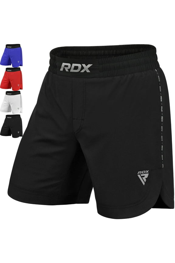 MMA Shorts Kickboxing Fighting Combat Shorts Muay Thai, Men, Black, L