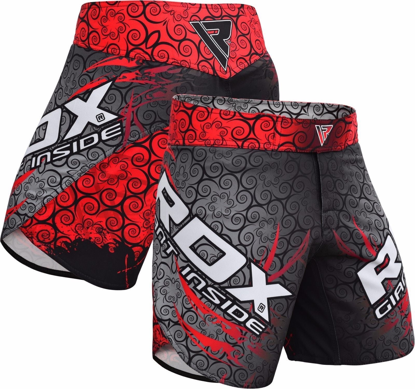 Ring To Cage MMA Fight Shorts - Sublimation Print Grappling Shorts For Jiu Jitsu & MMA
