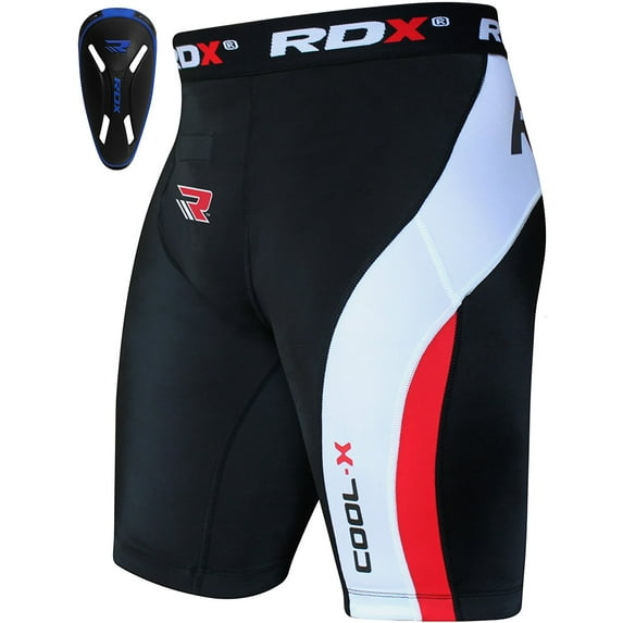 RDX MMA Thermal Compression Shorts Groin Cup Guard Base Layer, Small