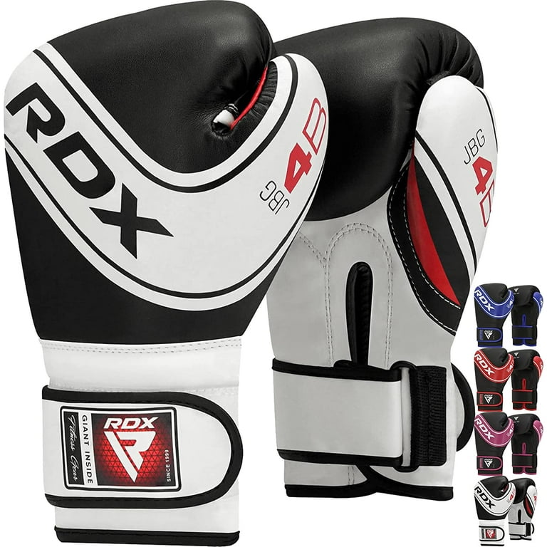 RDX Maya Hide Leather Junior Boxing Gloves White black 6oz