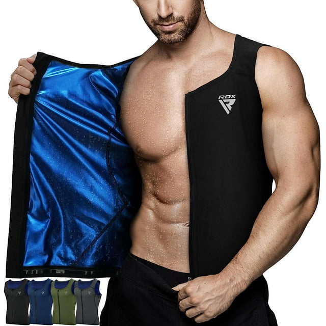 RDX Men's Sauna Vest Heat Trapping Sweat Waist Trainer REACH OEKO TEX