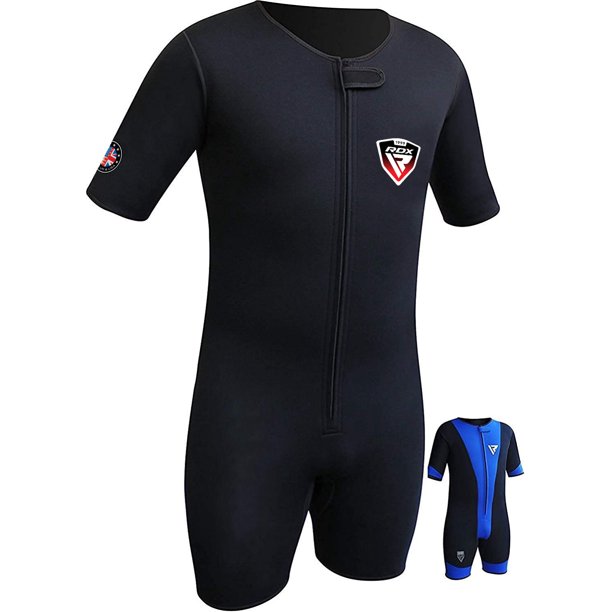 RDX Neoprene Sauna Sweat Suit, Black, Medium