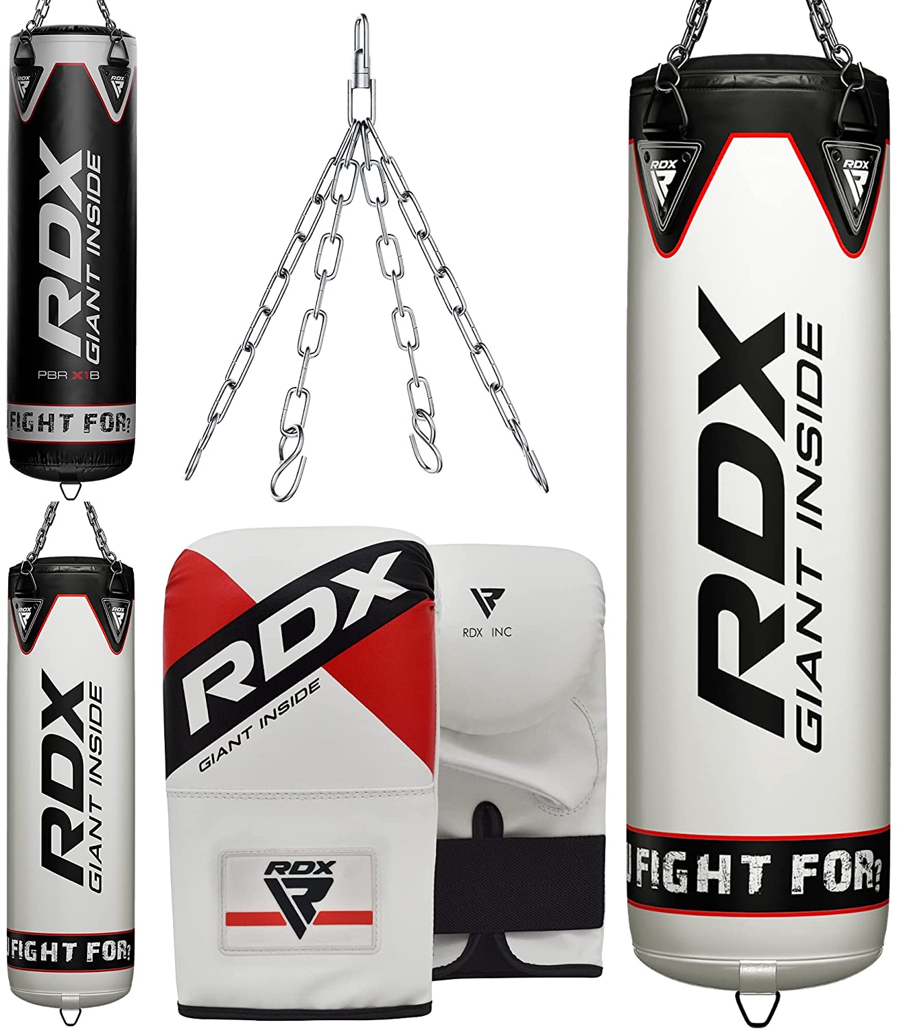RDX Punching Bag, Filled Heavy Bag with Punching Gloves, MMA, Muay Thai