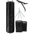 thumbnail image 1 of RDX Punching Bag Unfilled Anti Swing Set Kick Boxing MMA Training Gloves Heavy Punching Mitts Hanging Chain wall Bracket Muay Thai 4PC Martial Arts 4FT 5FT, 1 of 6