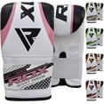 thumbnail image 1 of RDX Punching Gloves for Heavy Punch Bag - Maya Hide Leather Muay Thai, Kickboxing, MMA, Martial Arts Workout Mitts - Great for Focus Pads, Thai Pads, Double End Speed Ball, Grappling Dummy Training, 1 of 8