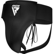 RDX R1 Groin Guard Protection for Boxing, Muay Thai, Kickboxing and MMA Training - BLACK - LARGE