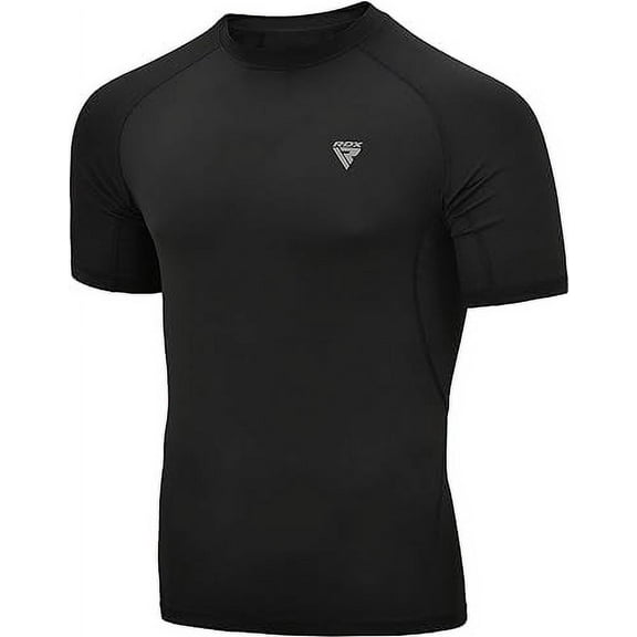 RDX Rash Guard BJJ, Compression Base Layer Top Quick Cool Dry Wetsuit Swimming Vest Men, Surfing MMA Running Cycling Training