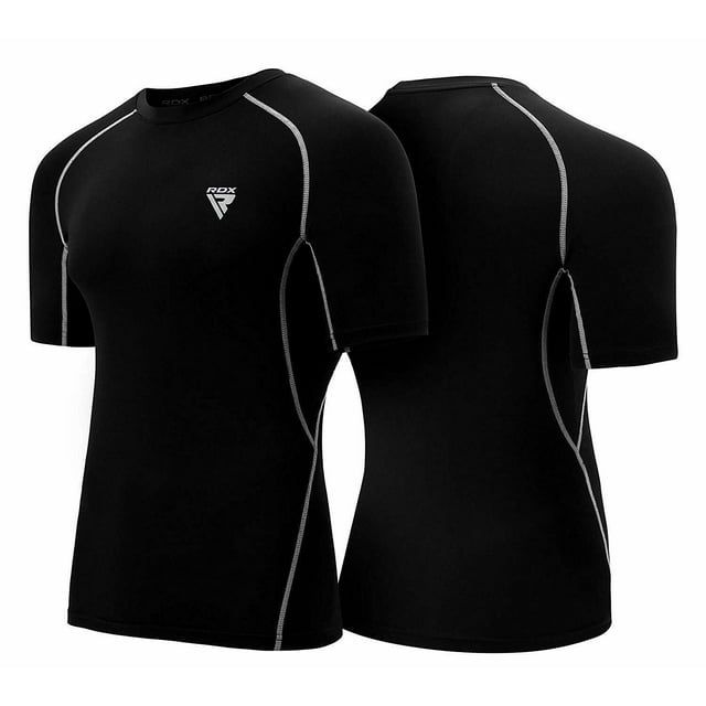 RDX Rash Guard MMA Mens Shirt Compression Bjj Grappling Weight Loss Gym Wear