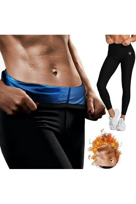 Sauna Leggings for Women, REACH Compliant OEKO TEX 100 Certified, Compression Sweat Pants for Tummy Control, High Waist