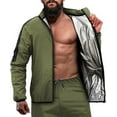 thumbnail image 1 of RDX Sauna Suit Weight Loss, Full Body Sweat Heat Suit, Anti Rip Long Sleeves Tracksuit, Boxing MMA Slimming Gym Fitness Running Workout Zipper Jacket, Top Trouser Set Men Women, 1 of 7