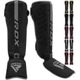 thumbnail image 1 of RDX Shin Guards for Kickboxing, Muay Thai, MMA Fighting and Training Pads, Maya Hide Leather KARA Instep Foam Protection, Leg Foot Protector for Martial Arts, Sparring, BJJ and Boxing Gear, 1 of 8