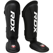 RDX Shin Guards Kickboxing Muay Thai، SATRA SMMAF معتمد ، مايا إخفاء الجلود الممتازة ، وسادات الحماية الفورية للساق ، معدات التدريب على MMA فنون الدفاع عن النفس Kicking Sparring ، BJJ Karate Boxing Taekwondo ، Black