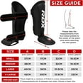 thumbnail image 1 of RDX Shin Guards Kickboxing Muay Thai, SATRA SMMAF Approved, Premium Maya Hide Leather, Leg Instep Protection Pads, MMA Martial Arts Kicking Sparring Training Gear, BJJ Karate Boxing Taekwondo, 1 of 2
