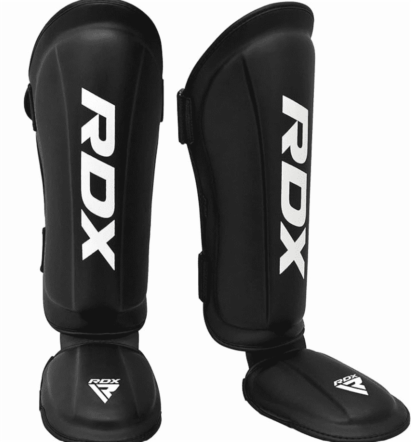 Spall Pro US Muay Thai Shin Guards With Instep Protection — Kickboxing MMA Training Leg Guards For Men, Women & Kids