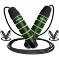 thumbnail image 1 of RDX Skipping Rope with Soft Memory Foam Handles, 10.3FT Adjustable Tangle-Free PVC Coated Steel Jump Cable, Fat Burning Yoga Fitness MMA Weight Loss HIIT Slimming Home Gym Exercise Workout, 1 of 7