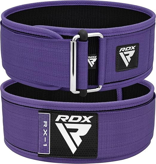 Self-Locking Weightlifting Belt For Men & Women - Premium Nylon Lifting Belt For Squats, Deadlifts, CrossFit & Gym Training