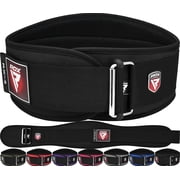 RDX Weight Lifting Belt, 6 Inch Curved Padded Back Lumbar Support, Functional Fitness Strength Training, Core Exercise Workout Bodybuilding Powerlifting Deadlifts Squats, Home Gym Equipment