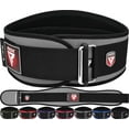 thumbnail image 1 of RDX Weight Lifting Belt, 6 Inch Curved Padded Back Lumbar Support, Functional Fitness Strength Training, Core Exercise Workout Bodybuilding Powerlifting Deadlifts Squats, Home Gym Equipment, 1 of 7