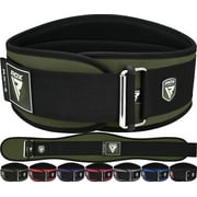 RDX Weight Lifting Belt, 6 Inch Curved Padded Back Lumbar Support, Functional Fitness Strength Training, Core Exercise Workout Bodybuilding Powerlifting Deadlifts Squats, Home Gym Equipment
