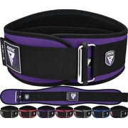 RDX Weight Lifting Belt, 6 Inch Curved Padded Back Lumbar Support, Functional Fitness Strength Training, Core Exercise Workout Bodybuilding Powerlifting Deadlifts Squats, Home Gym Equipment