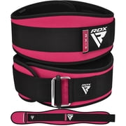 RDX Weight Lifting Belt, 6 Inch Curved Padded Back Lumbar Support, Functional Fitness Strength Training, Core Exercise Workout Bodybuilding Powerlifting Deadlifts Squats, Home Gym Equipment
