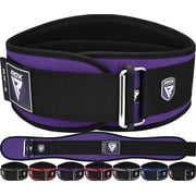 RDX Weight Lifting Belt, 6 Inch Curved Padded Back Lumbar Support, Functional Fitness Strength Training, Core Exercise Workout Bodybuilding Powerlifting Deadlifts Squats, Home Gym Equipment