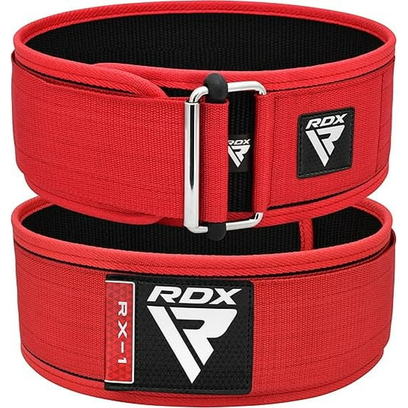RDX Weight Lifting Belt - AUTO LOCK 4” Premium Adjustable Gym Belt for Olympic Cross Training - Support for Men Women Functional Fitness Workout - WOD Powerlifting Bodybuilding Weightlifting Deadlift