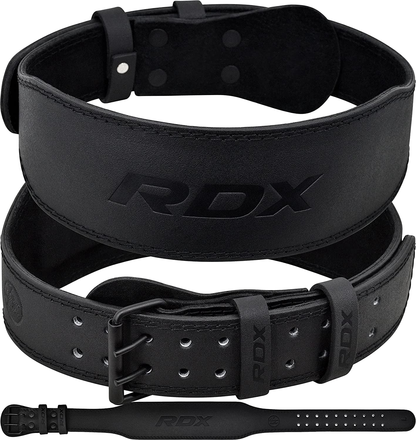Strong Strong Supply Black Leather Weightlifting Belt Gymreapers Quick Locking Weightlifting Belt for Bodybuilding  main image 2