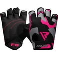 thumbnail image 1 of RDX Fingerless Weight Lifting Gloves Gym Workout Gloves for Men Bodybuilding Breathable Powerlifting Wrist Support Padded Palm Training Exercise, Pink, L, 1 of 9