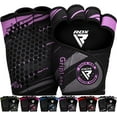 thumbnail image 1 of RDX Weight Lifting Gloves Grips, Workout Gym Fitness, Ventilated Anti-Slip Open Back Gripper, Deadlift Strength Training HIIT Exercise, Women Men Rowing Cycling Hanging Climbing Gymnastics Pull Ups, 1 of 7