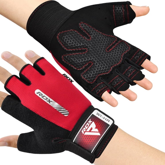 RDX Weight Lifting Gloves Gym Fitness Workout, Anti Slip Padded Full Palm Protection-Ultra Ventilated Training Cycling Rowing