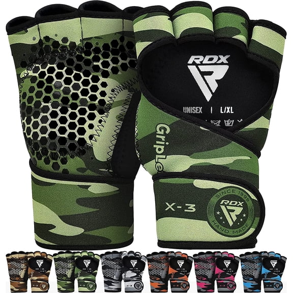 RDX Weight Lifting Gym Grips, Anti Slip Long Straps Gymnastics Gripper Gloves for Strength Training Pull-Ups Chin Ups Calisthenics Bodybuilding Powerlifting Workout, Home Exercise Fitness Equipment