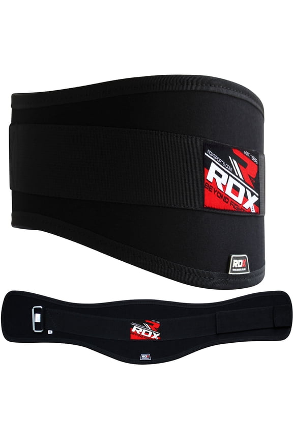 Weight Lifting Neoprene Curve Belt, Black, X-large